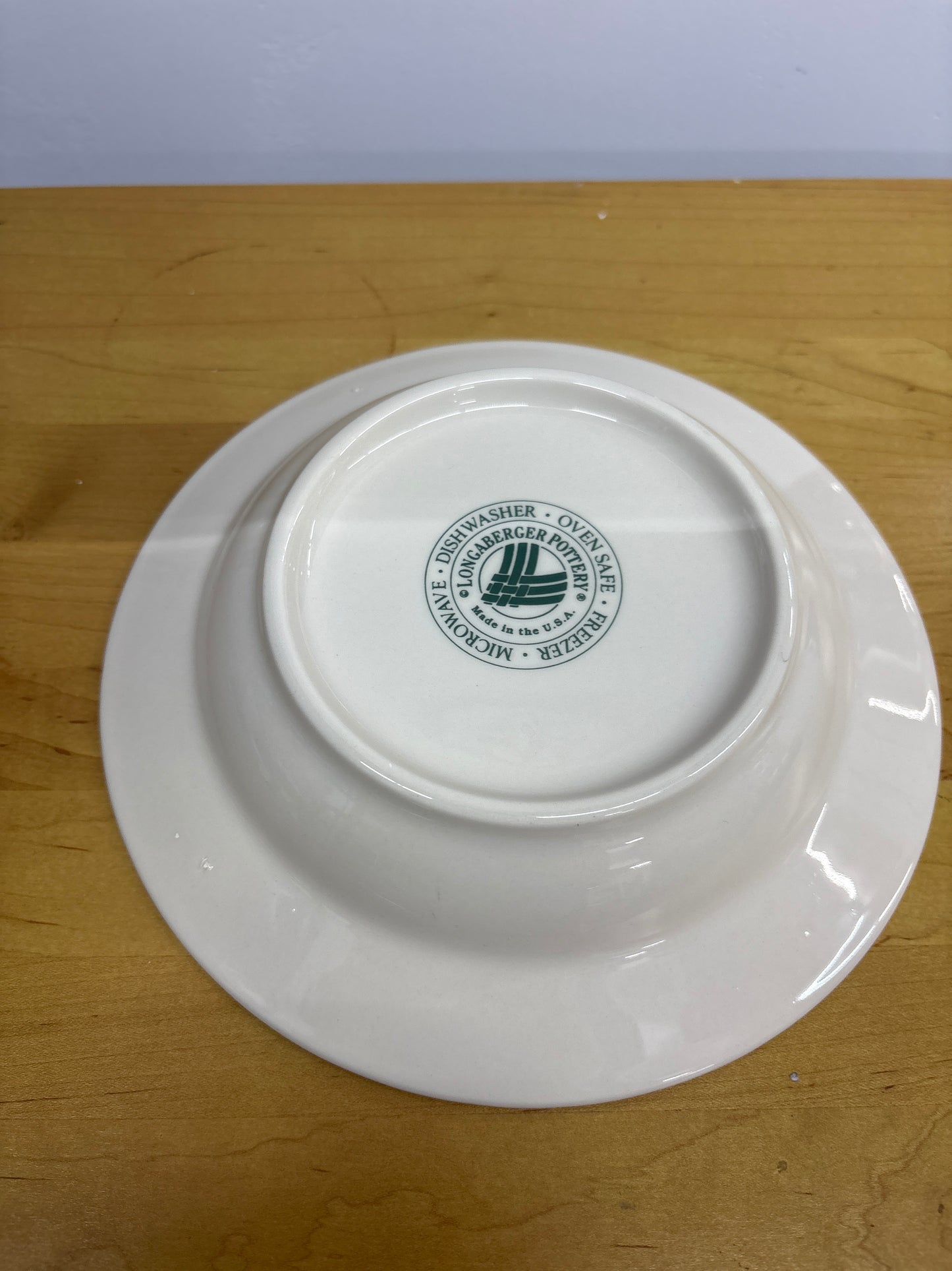 Longaberger 8” Rimmed Soup/Salad Bowl