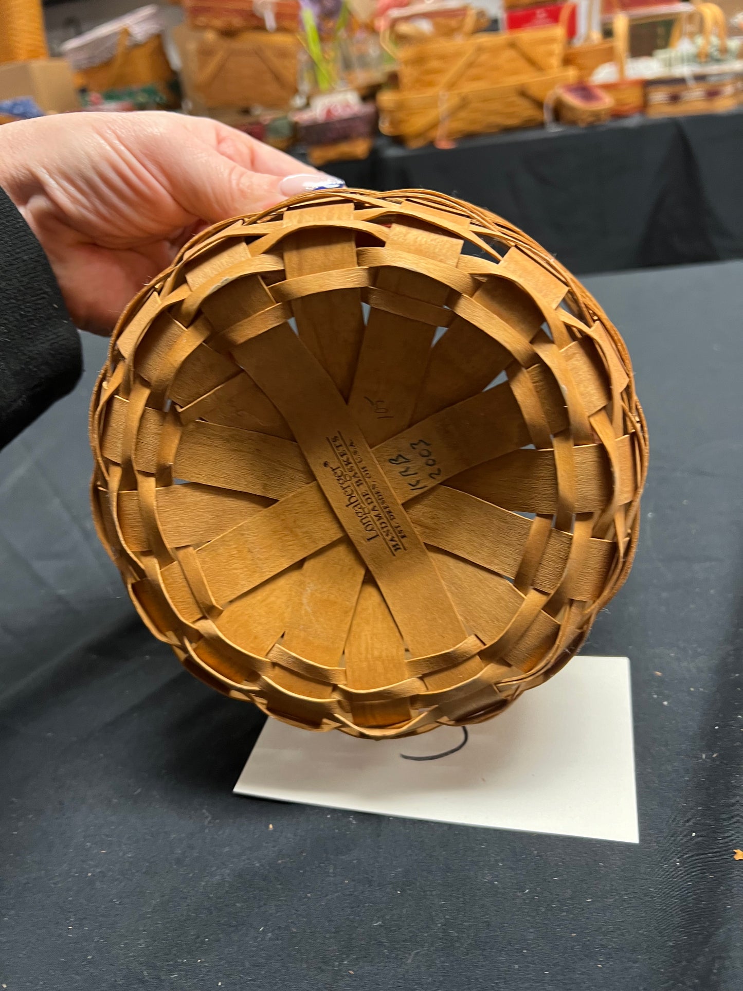 Longaberger button basket