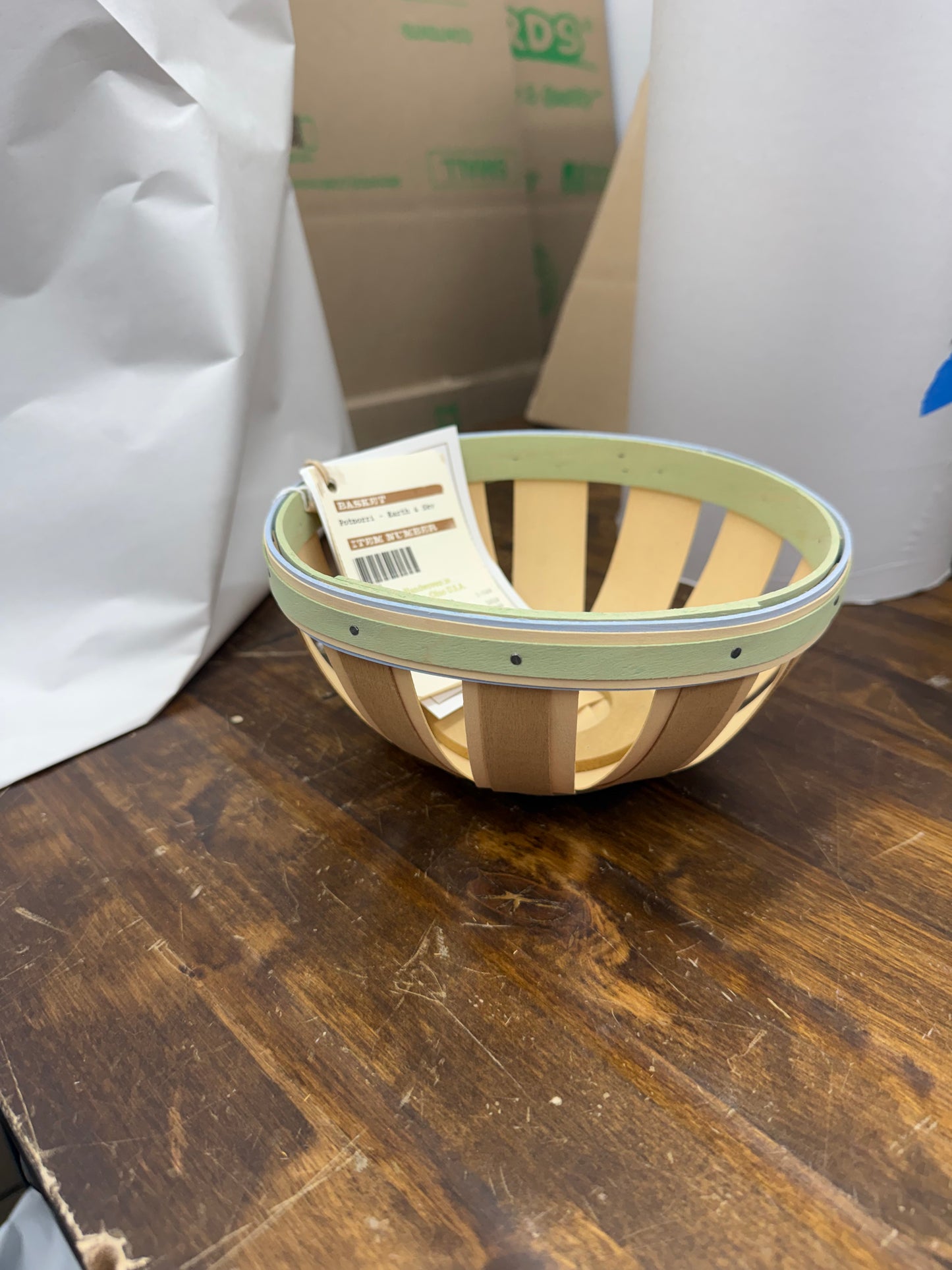 Longaberger earth and sky potpourri basket
