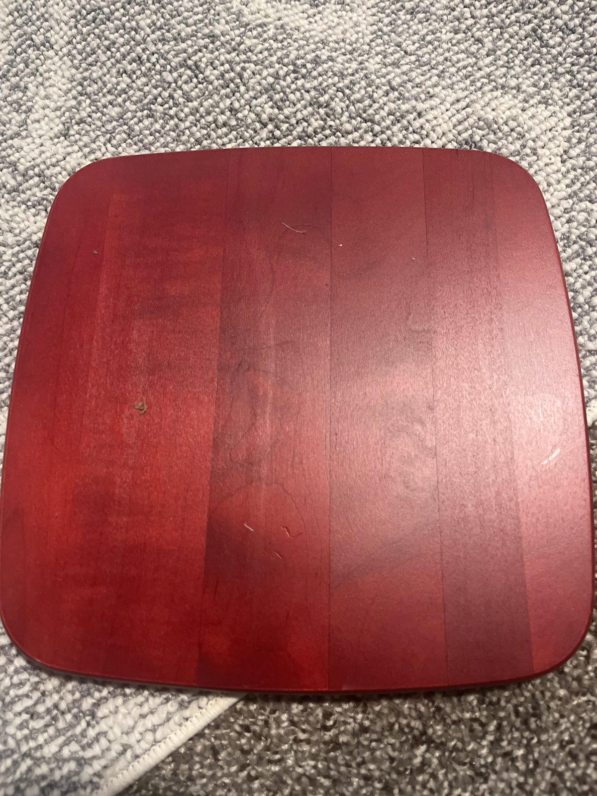 Longeberger 10” square lid red