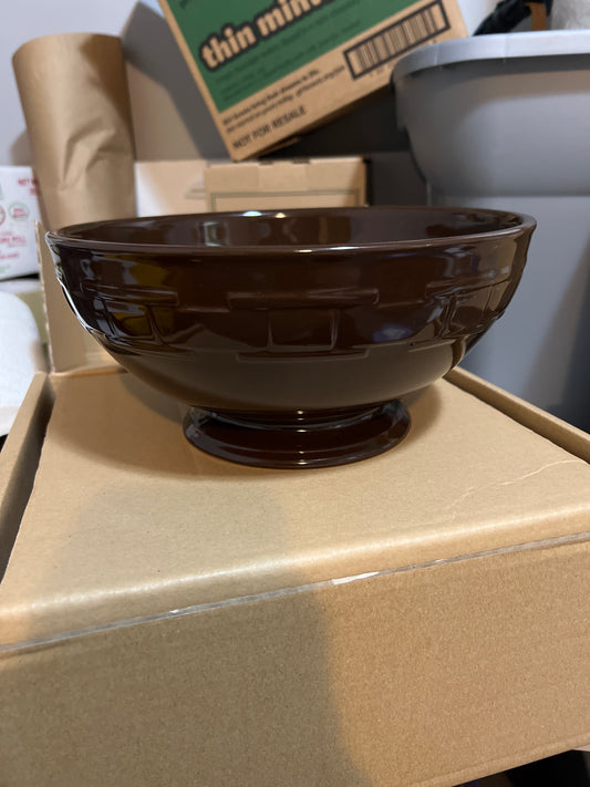 Longaberger fitted bowl in chocolate