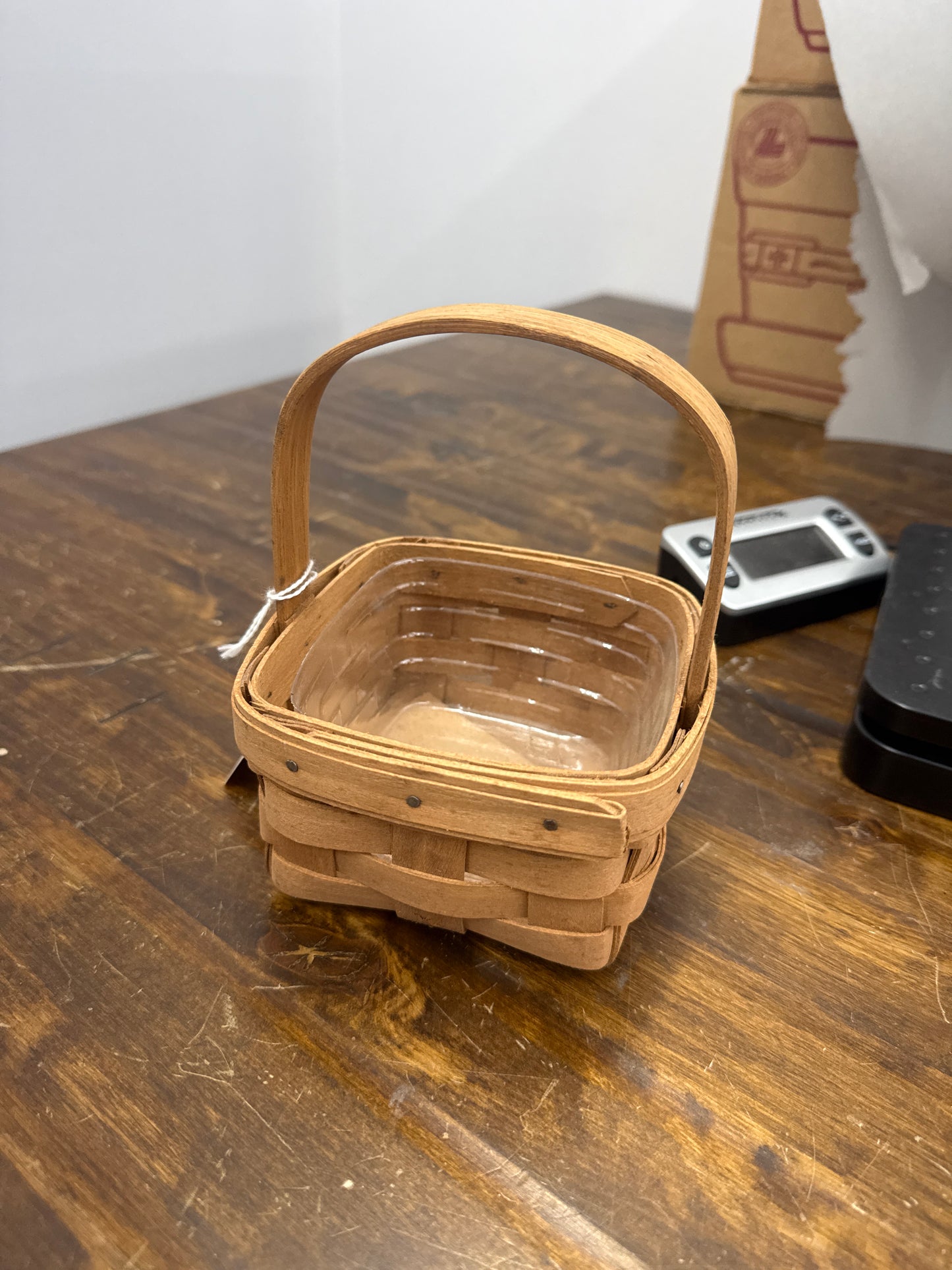 Longaberger potpourri basket with protector