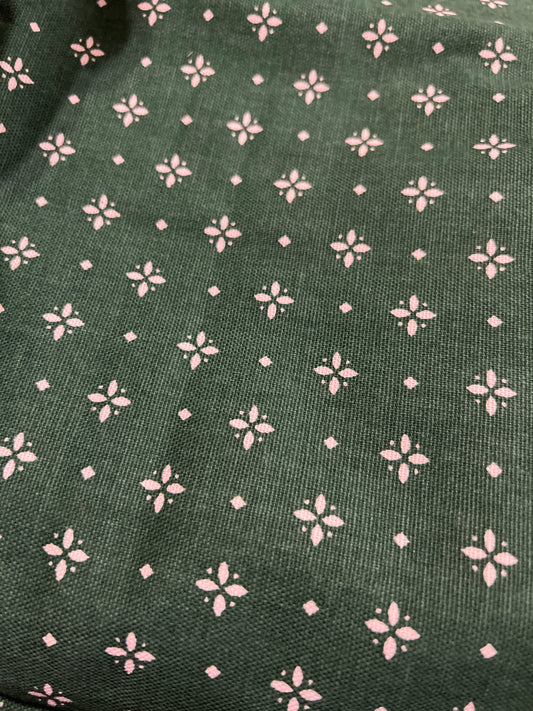 Longaberger fabric square 44x46 in heritage green