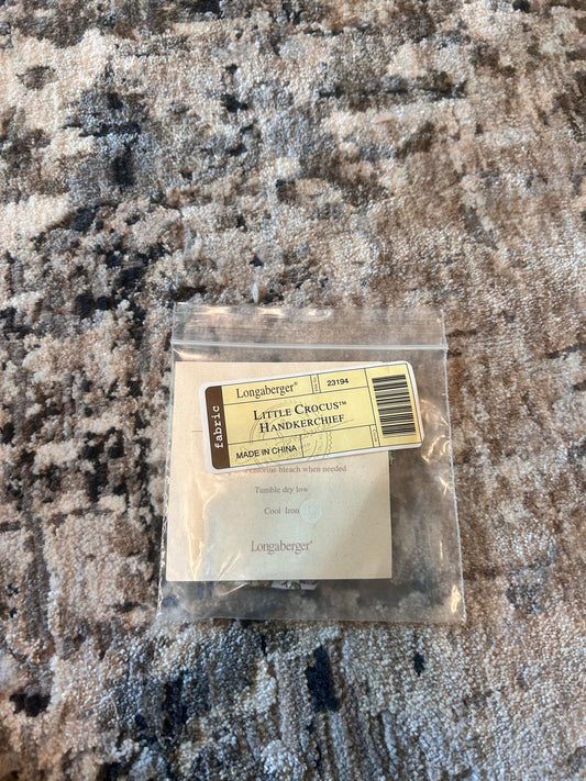 Longaberger Little Crocus Handkerchief