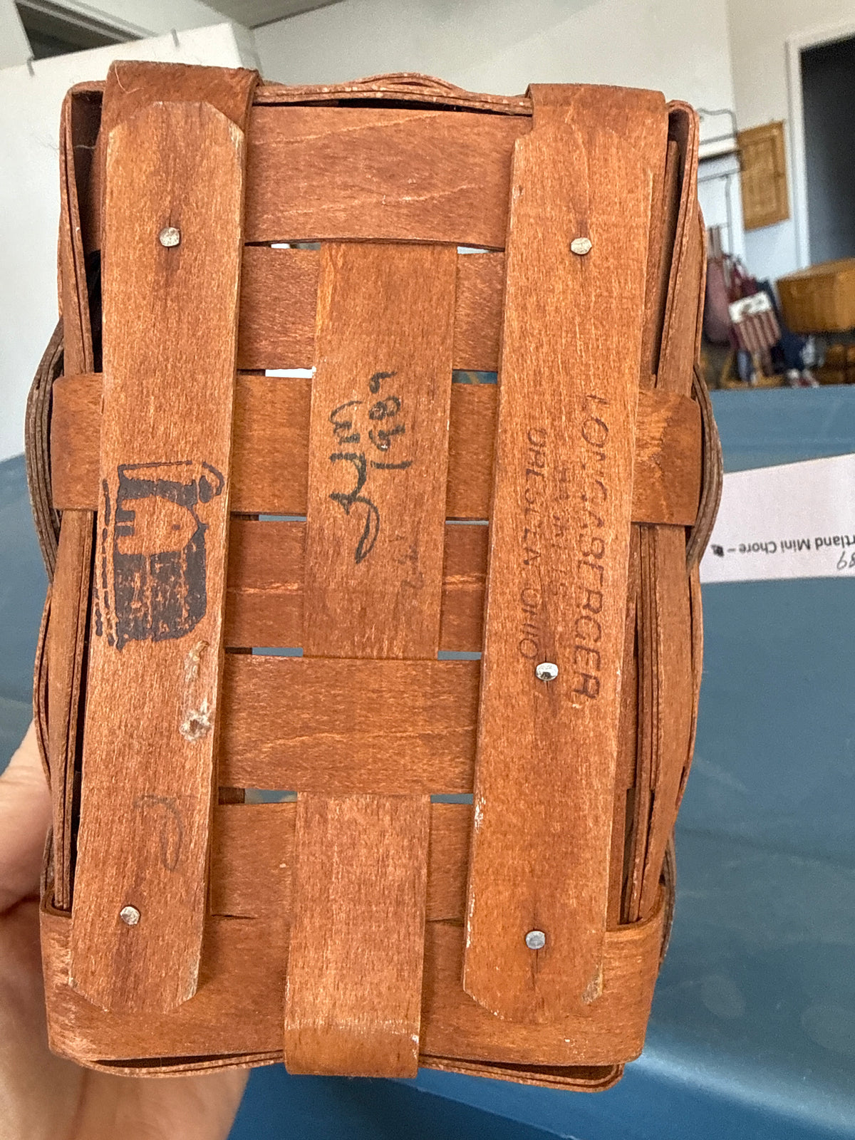 Longaberger mini chore basket
