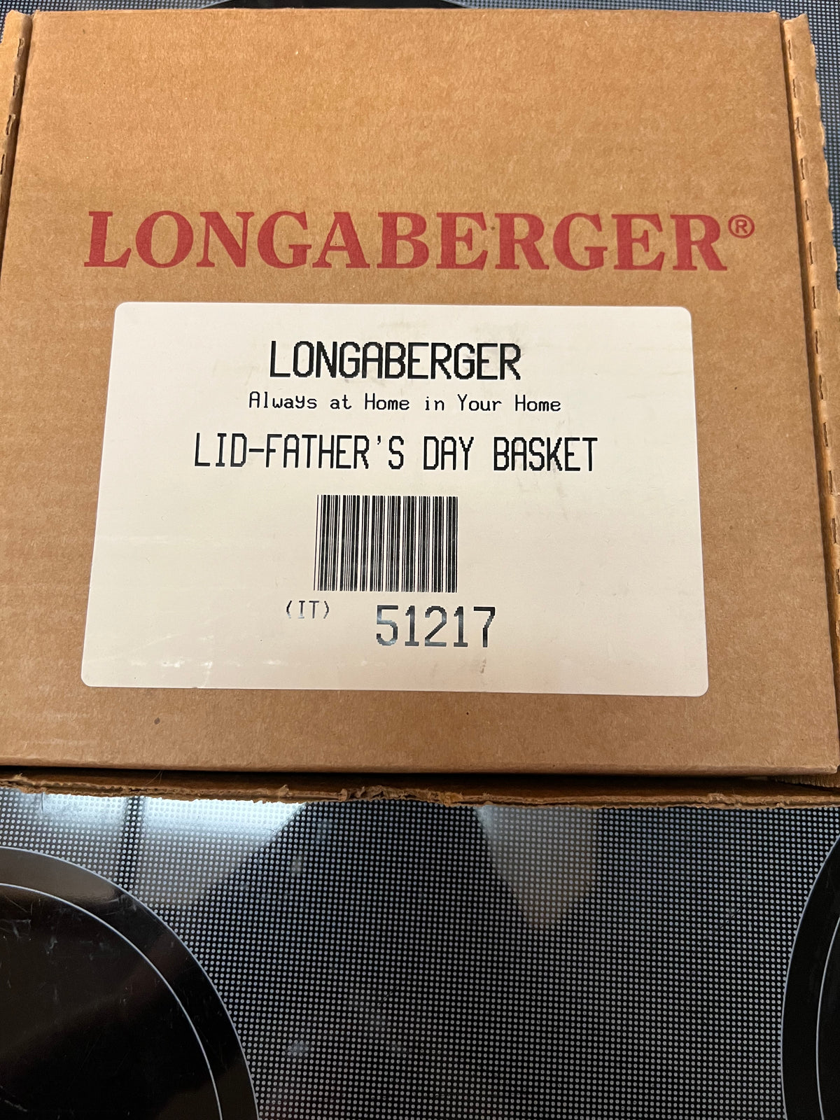 Longaberger Father’s Day lid