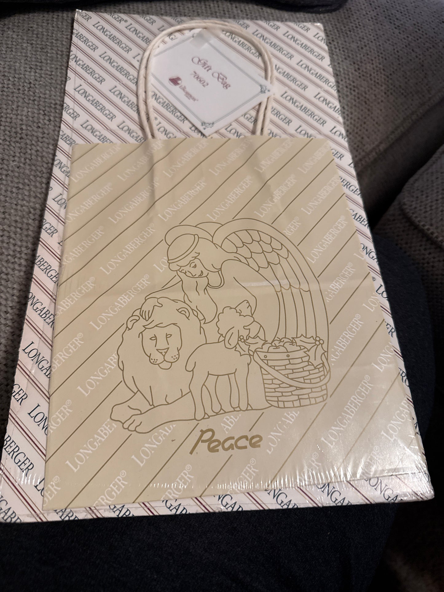 Longaberger gift box and bag