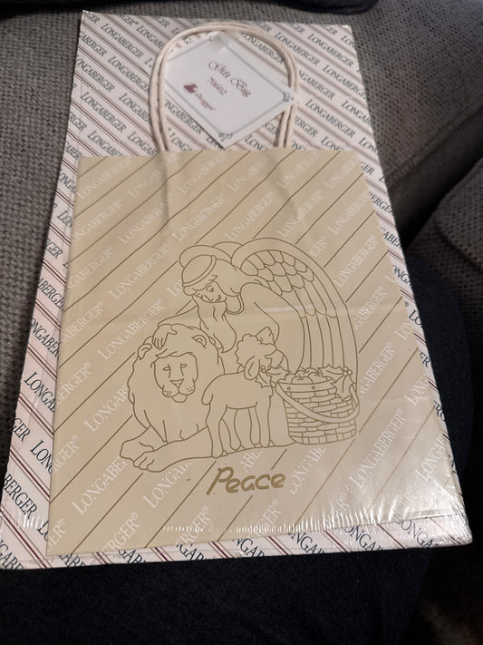 Longaberger gift box and bag