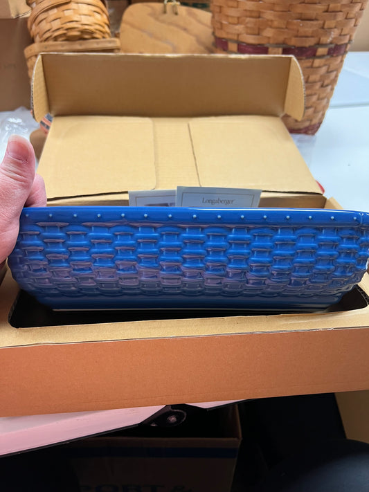 Longaberger Woven reflections server in cornflower (may not be in original box)