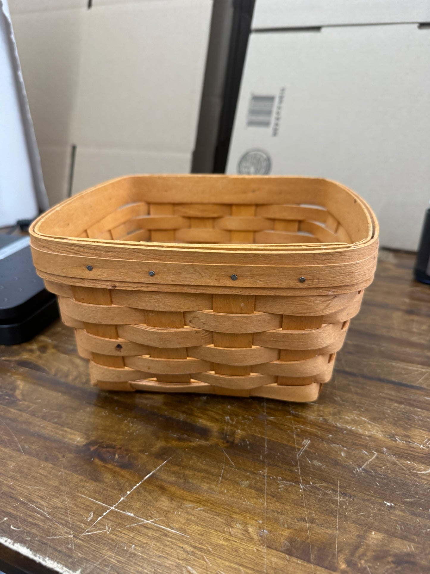 Longaberger large berry basket - has a spot in the side as pictured