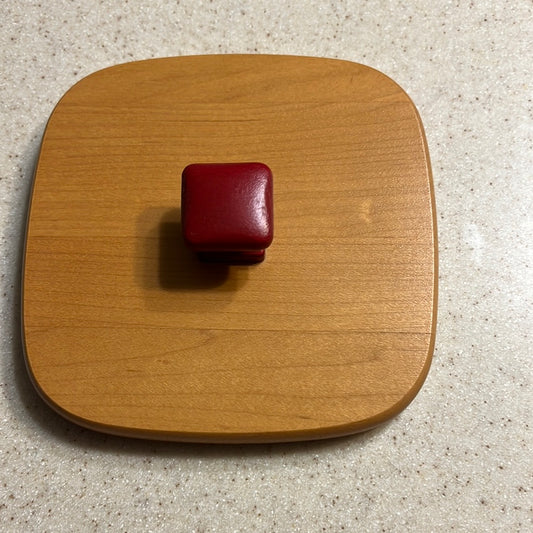 Longaberger let it snow lid in red