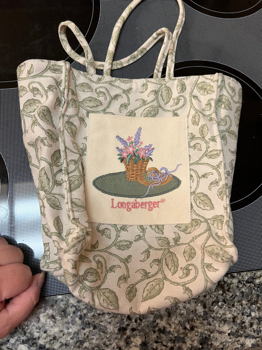 Longaberger vine tote bag