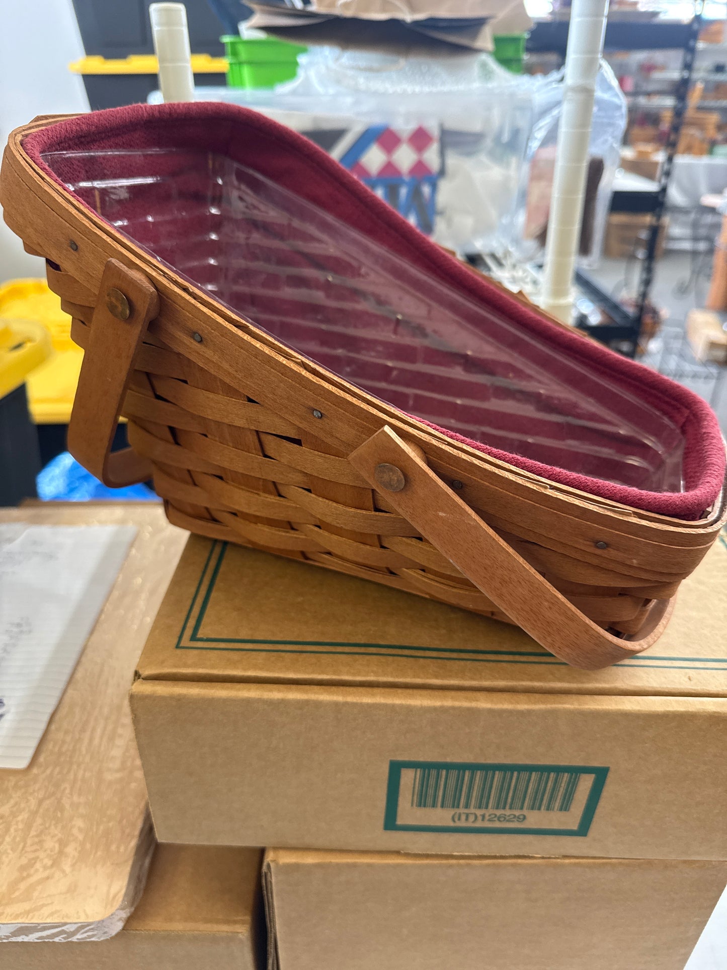 Longaberger medium vegetable basket with liner