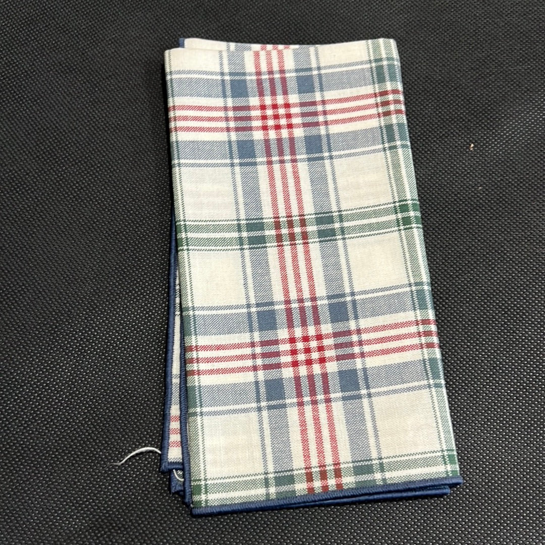 Longaberger napkin in market day plaid