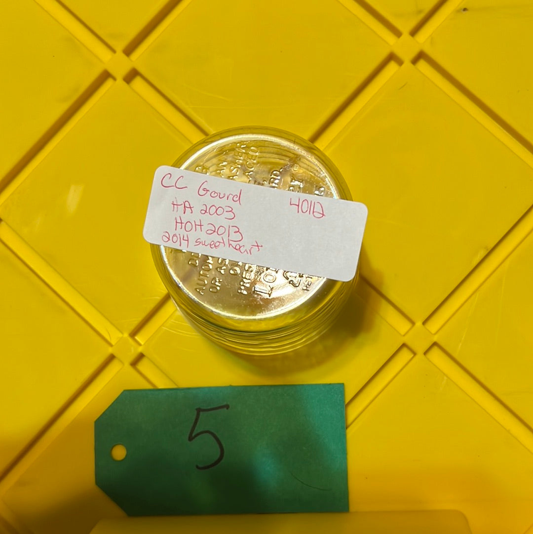 #40112 Longaberger collectors club gourd, hostess appreciation 2003,horizon of hope 2013, big top circus, collectors club gathering 2014, sweetheart rosebud 2014 or 2017 firecracker protector