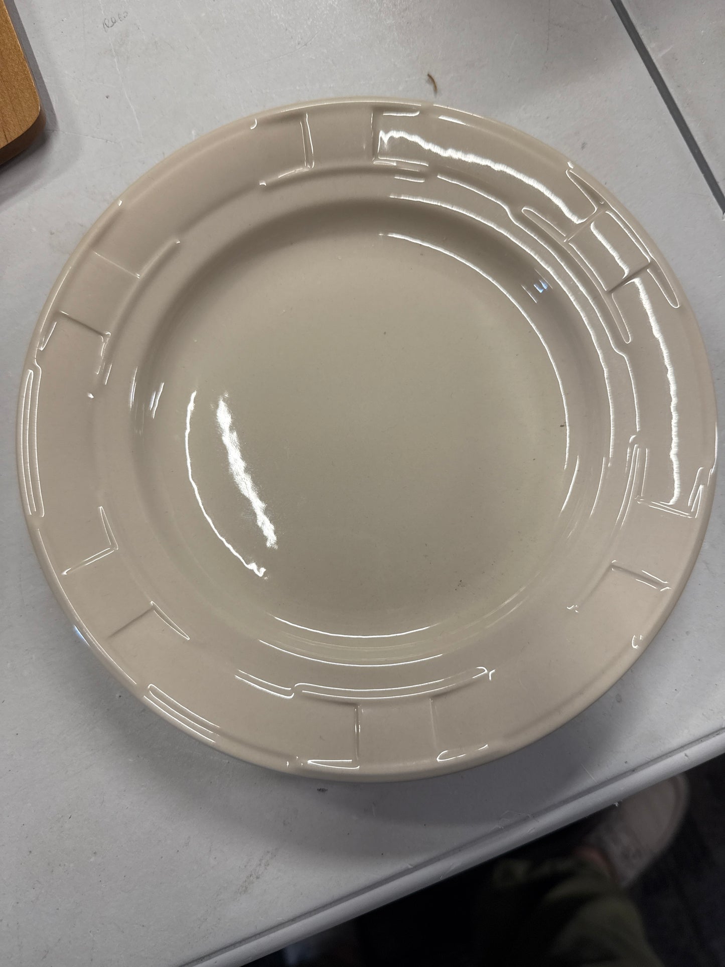 Longaberger bread and butter plate in ivory