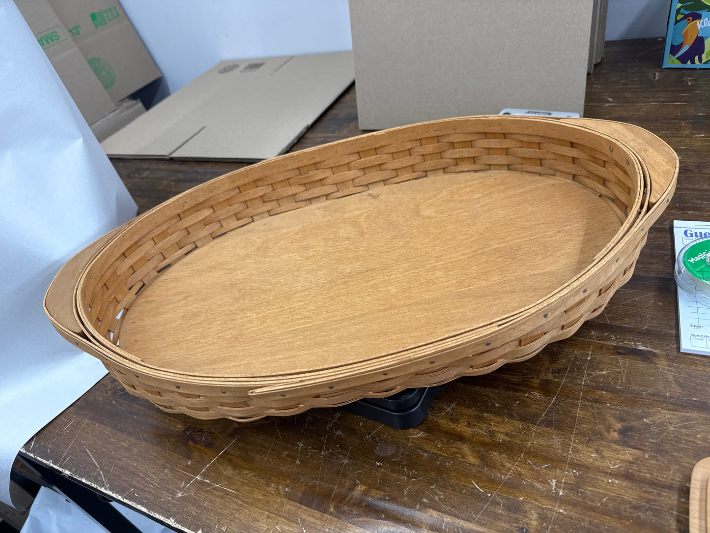 Longaberger oval serving tray