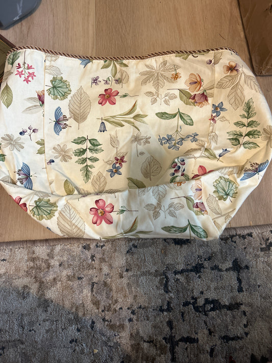 Longaberger sort and store liner with cord in botanical fields