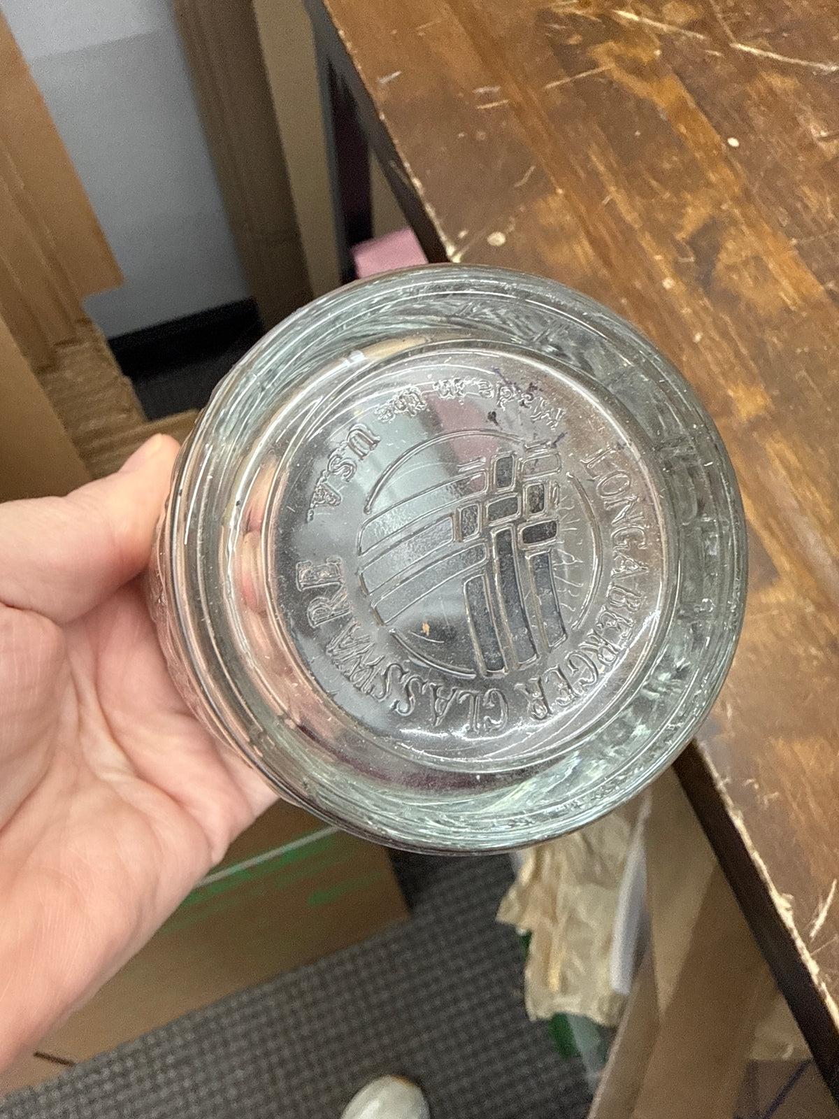 Longaberger 12 oz glass