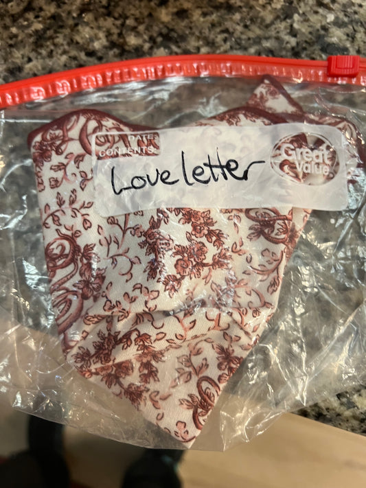 Longaberger love letter liner In love