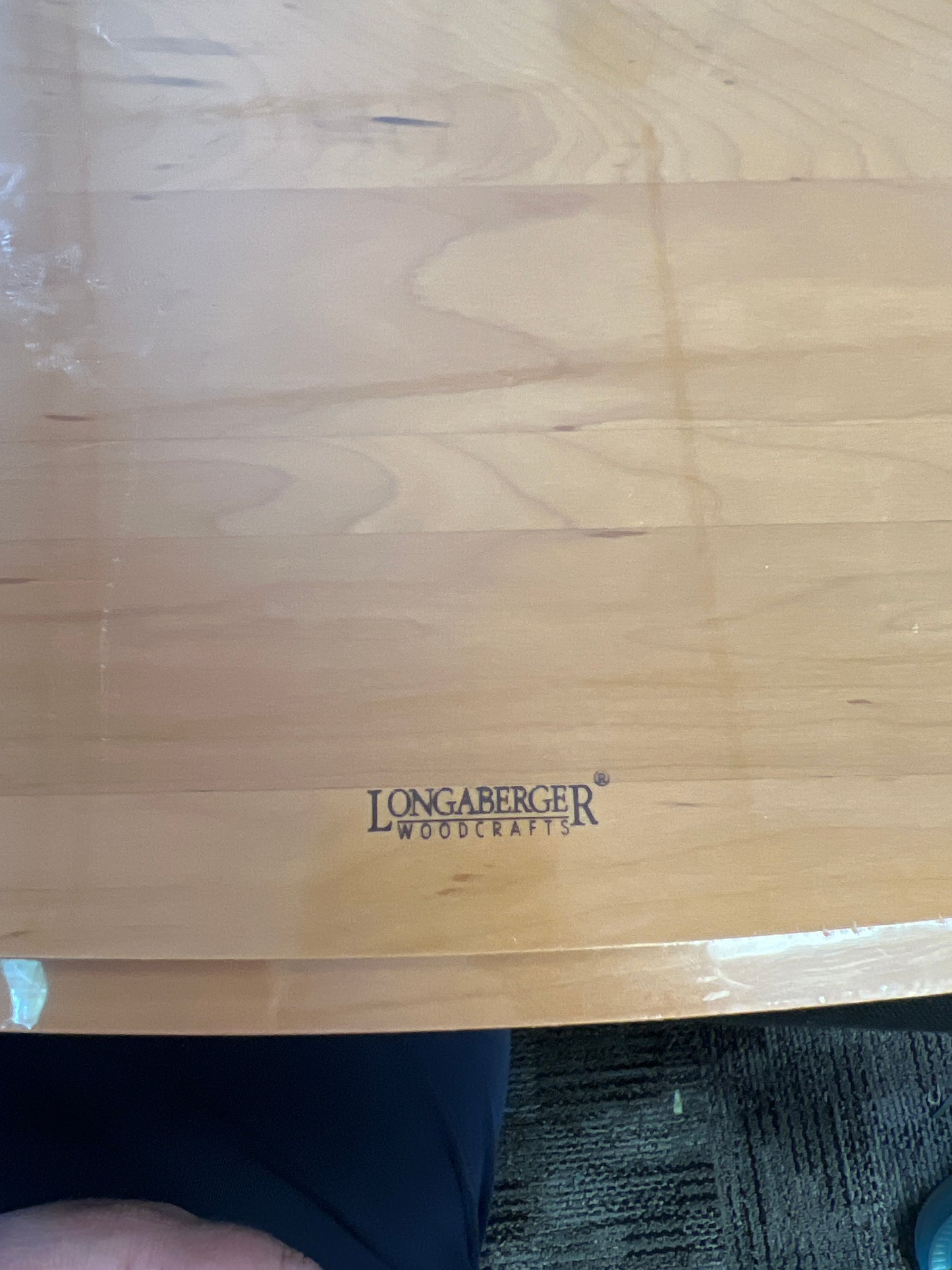 Longaberger card keeper lid