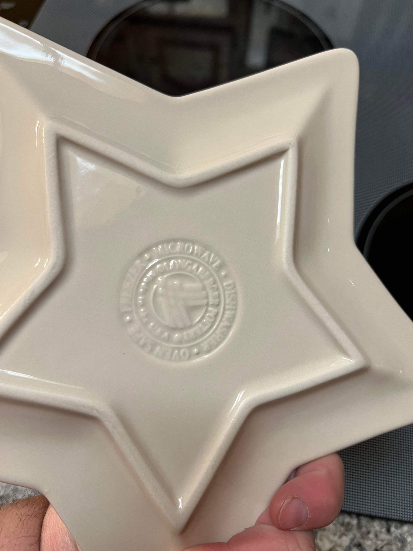 Longaberger Star Plate in Ivory