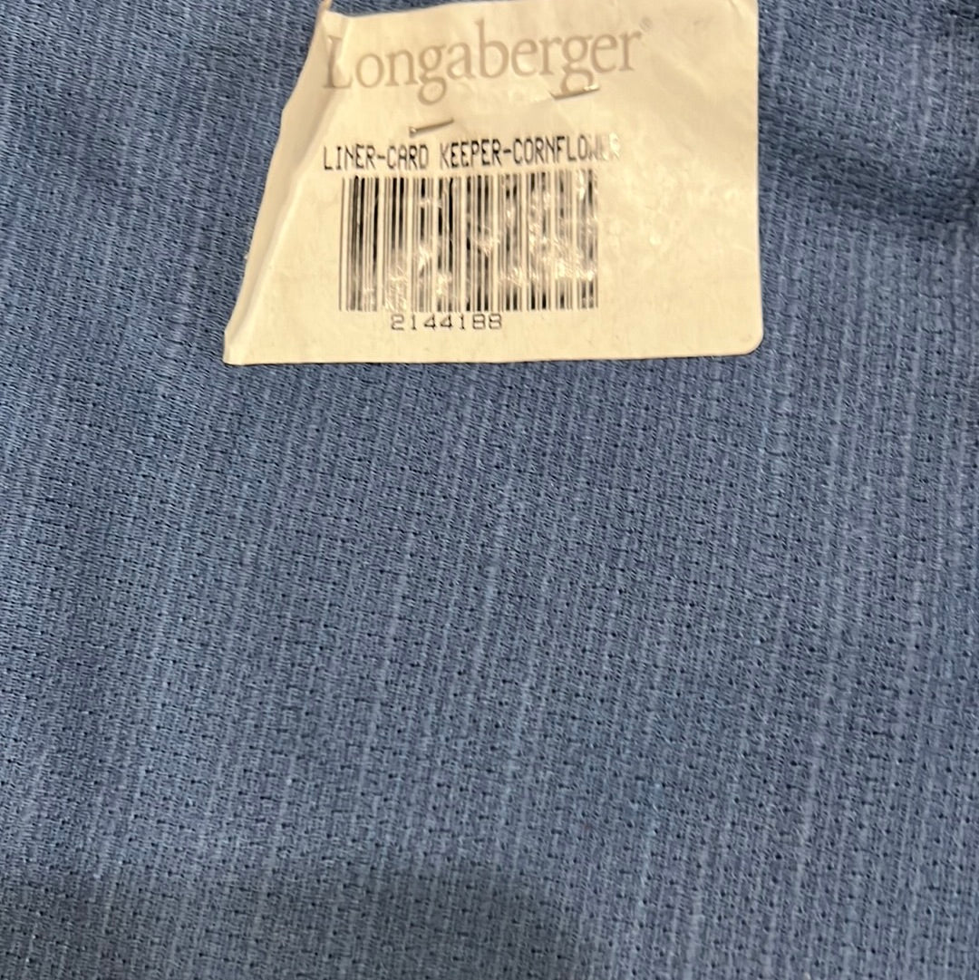 Longaberger Card Keeper Liner in Cornflower