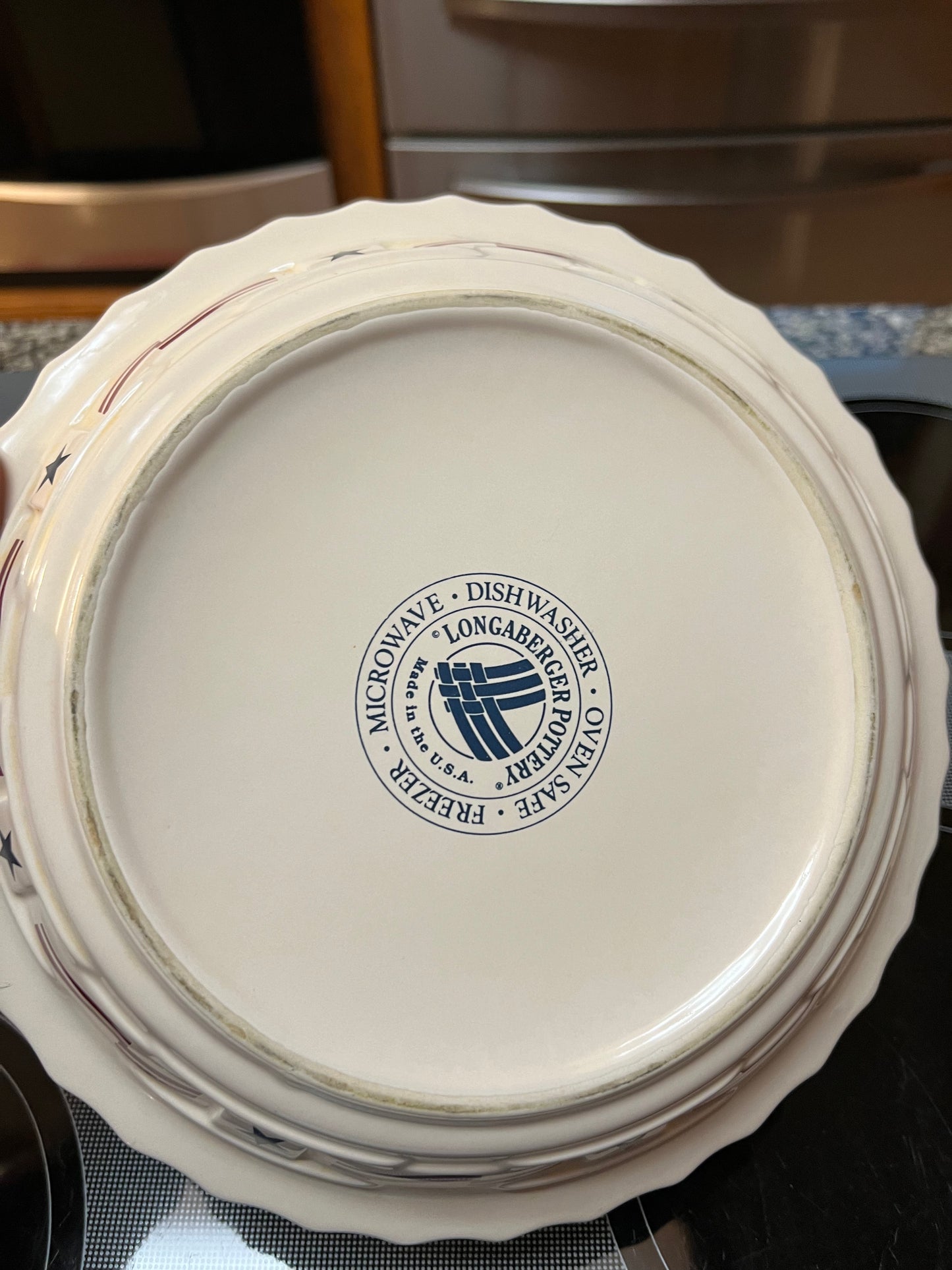 Longaberger All American pie plate