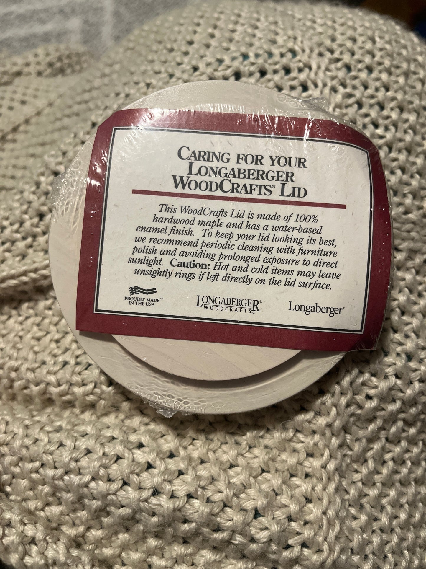Longaberger 2002 Horizon of Hope lid