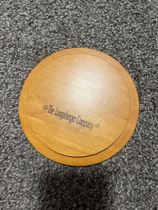 Longaberger 1998 National Sales Leader lid 6” round