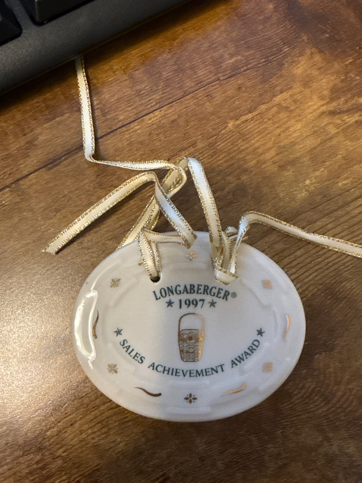 Longaberger 1997 sales achievement award tie on