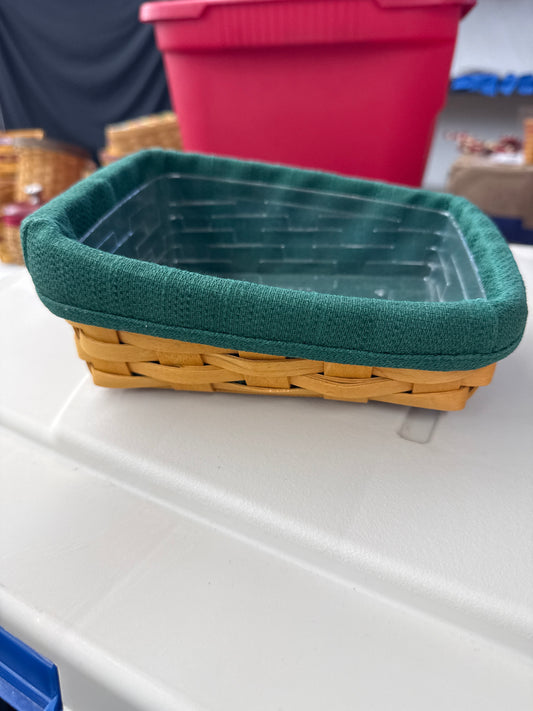 Longaberger notepal basket with liner and protector