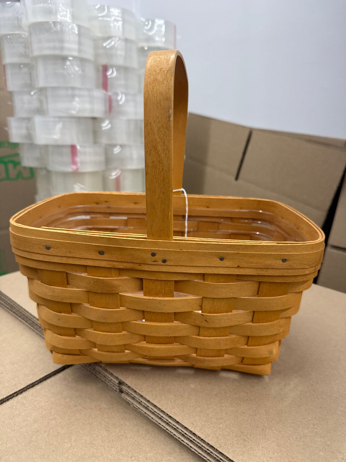 Longaberger spring basket with protector