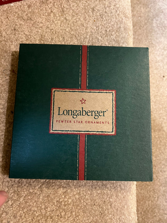 Longaberger pewter star ornaments set