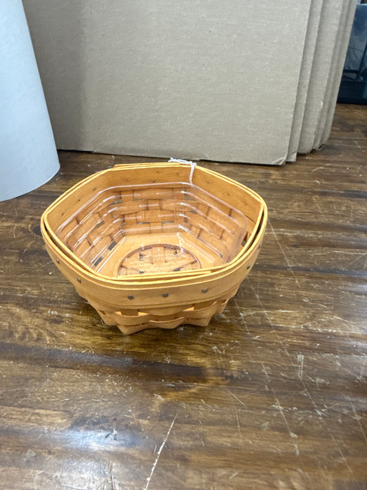 Longaberger sage basket with protector