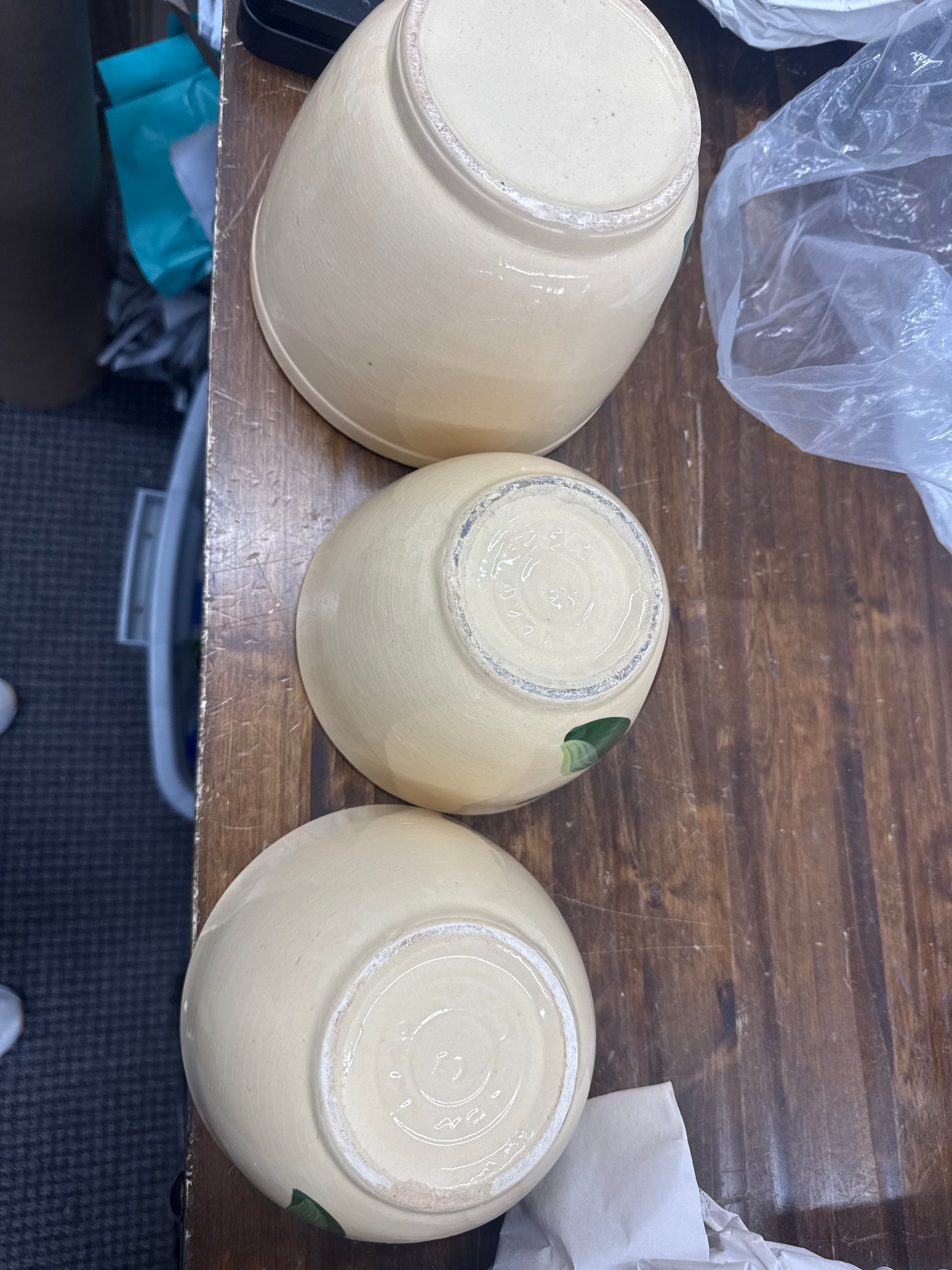 Watts ware set if 3 bowls