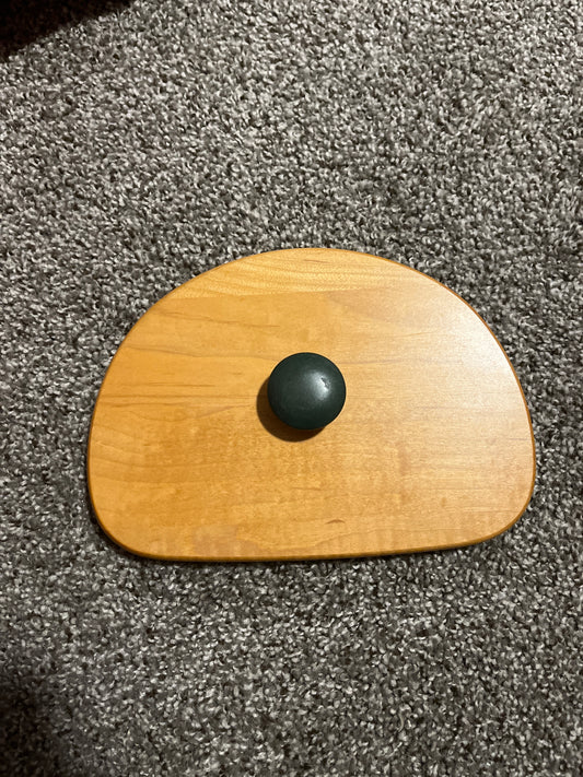 Longaberger Lid glad tidings green knob 9W x 6.5L