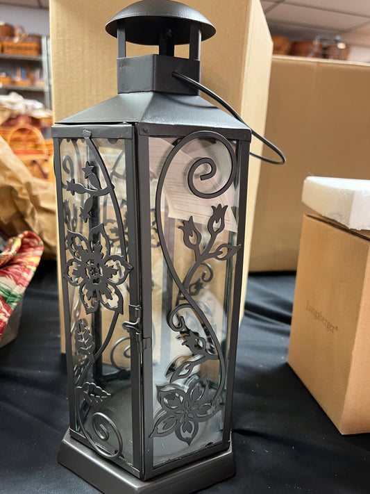 Longaberger wrought iron summertime floral lantern