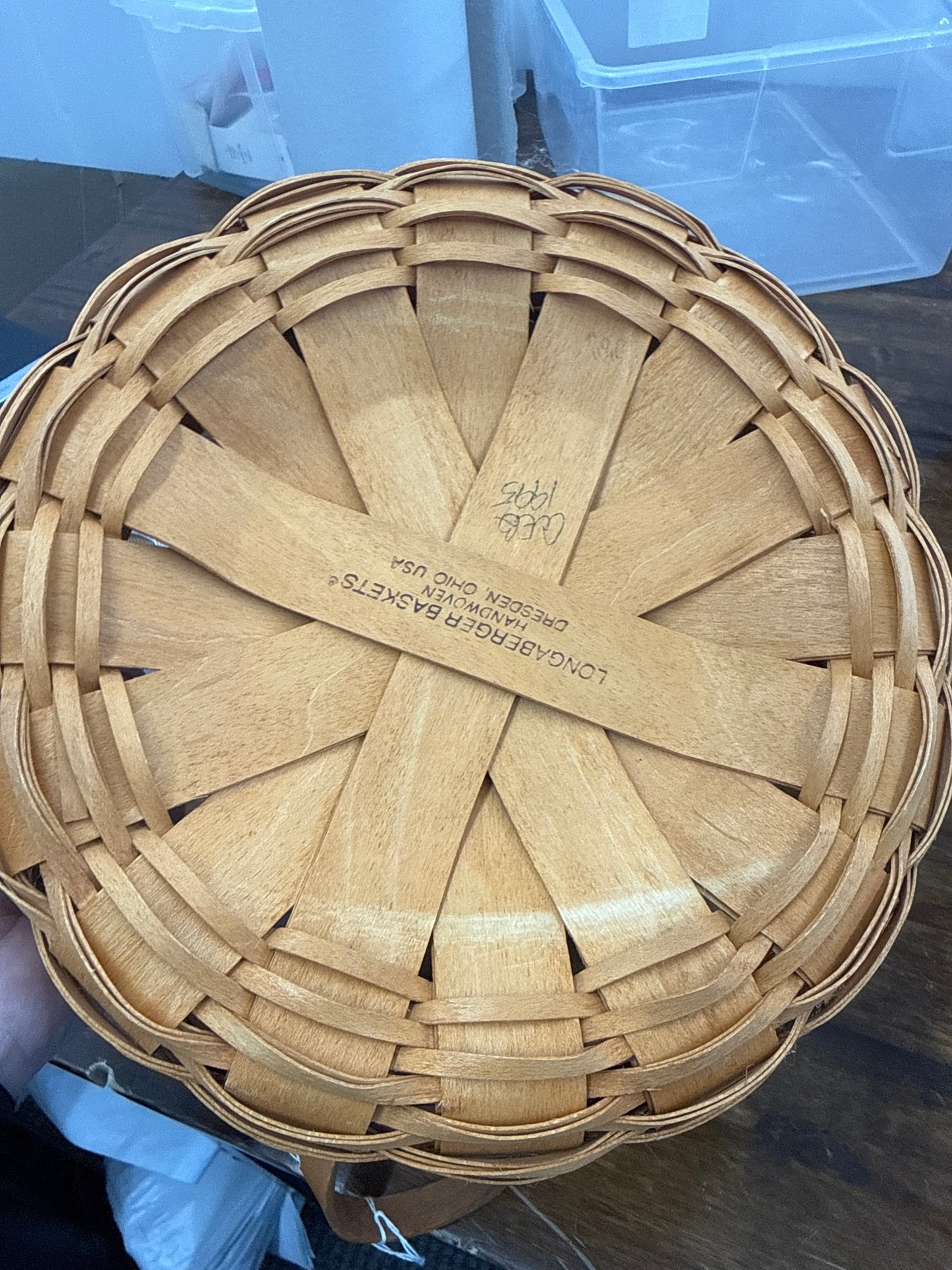 Longaberger darning basket