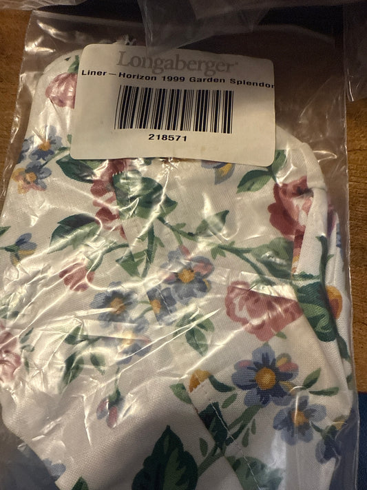 Longaberger 1999 horizon of hope liner in garden splendor