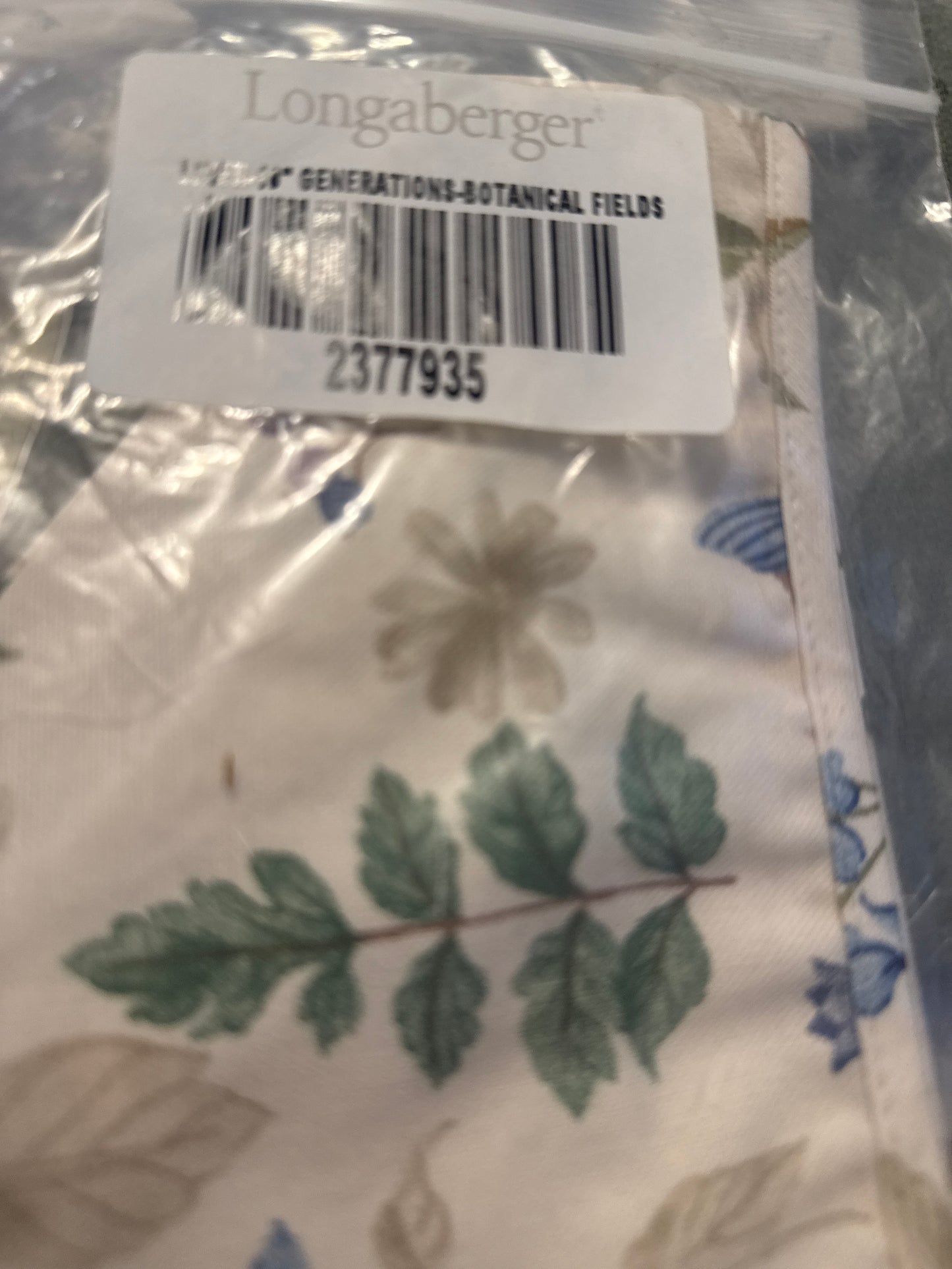 Longaberger 10” generations liner in botanical fields
