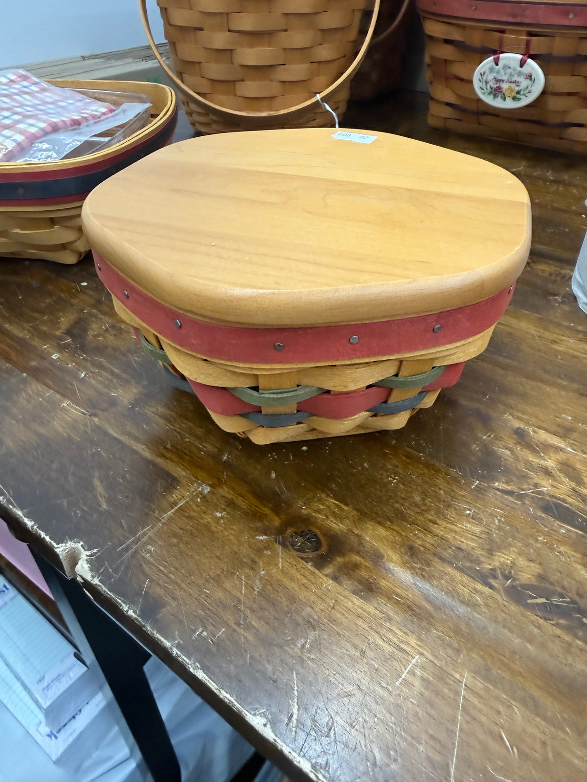 Longaberger awards basket with lid
