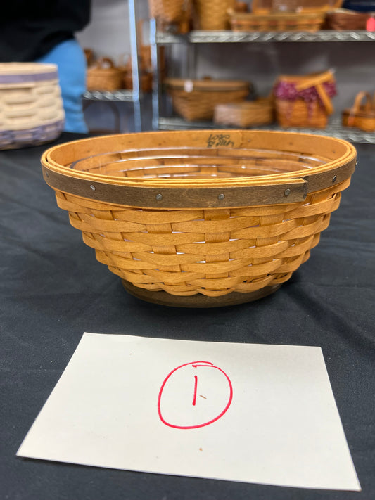 Longaberger small oval bowl basket