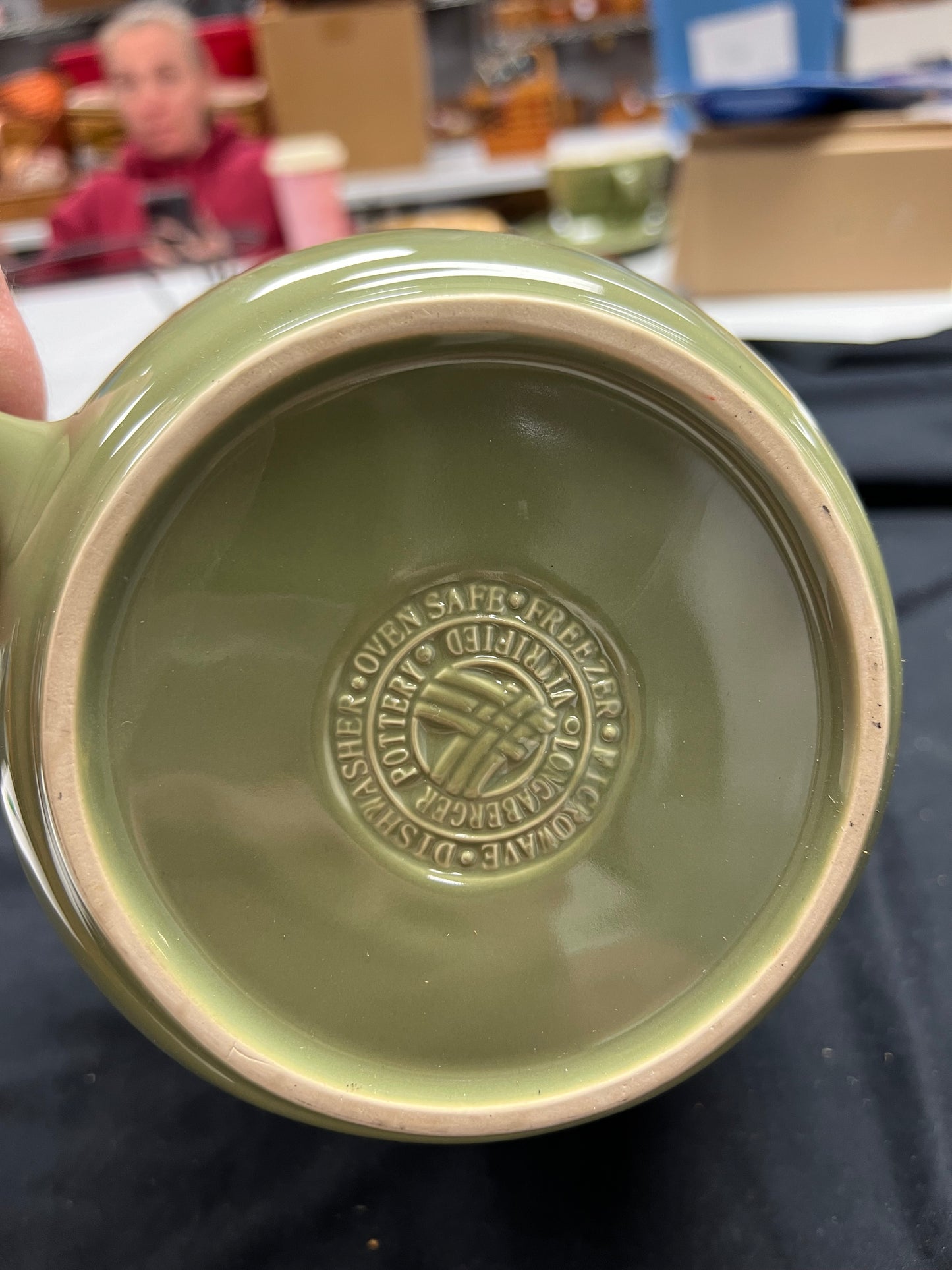 Longaberger batter bowl in Sage