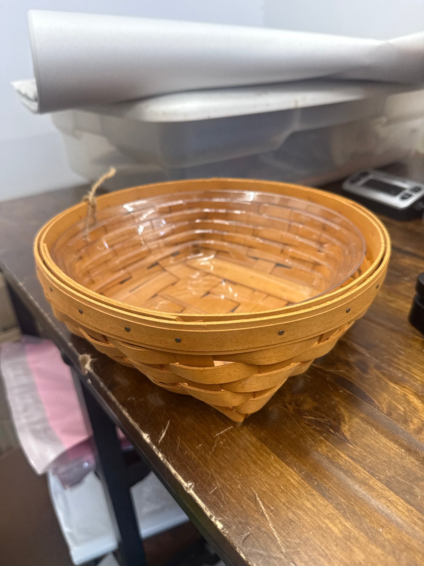 Longaberger medium catchall basket with protector