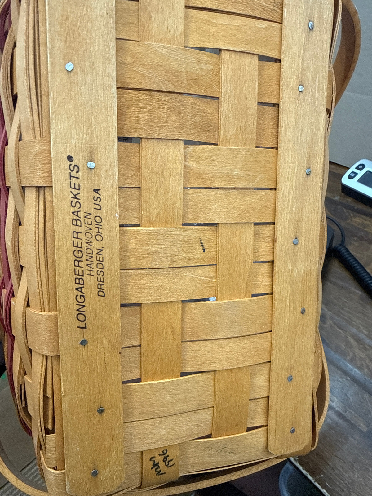 Longaberger holiday cheer basket with double protectors