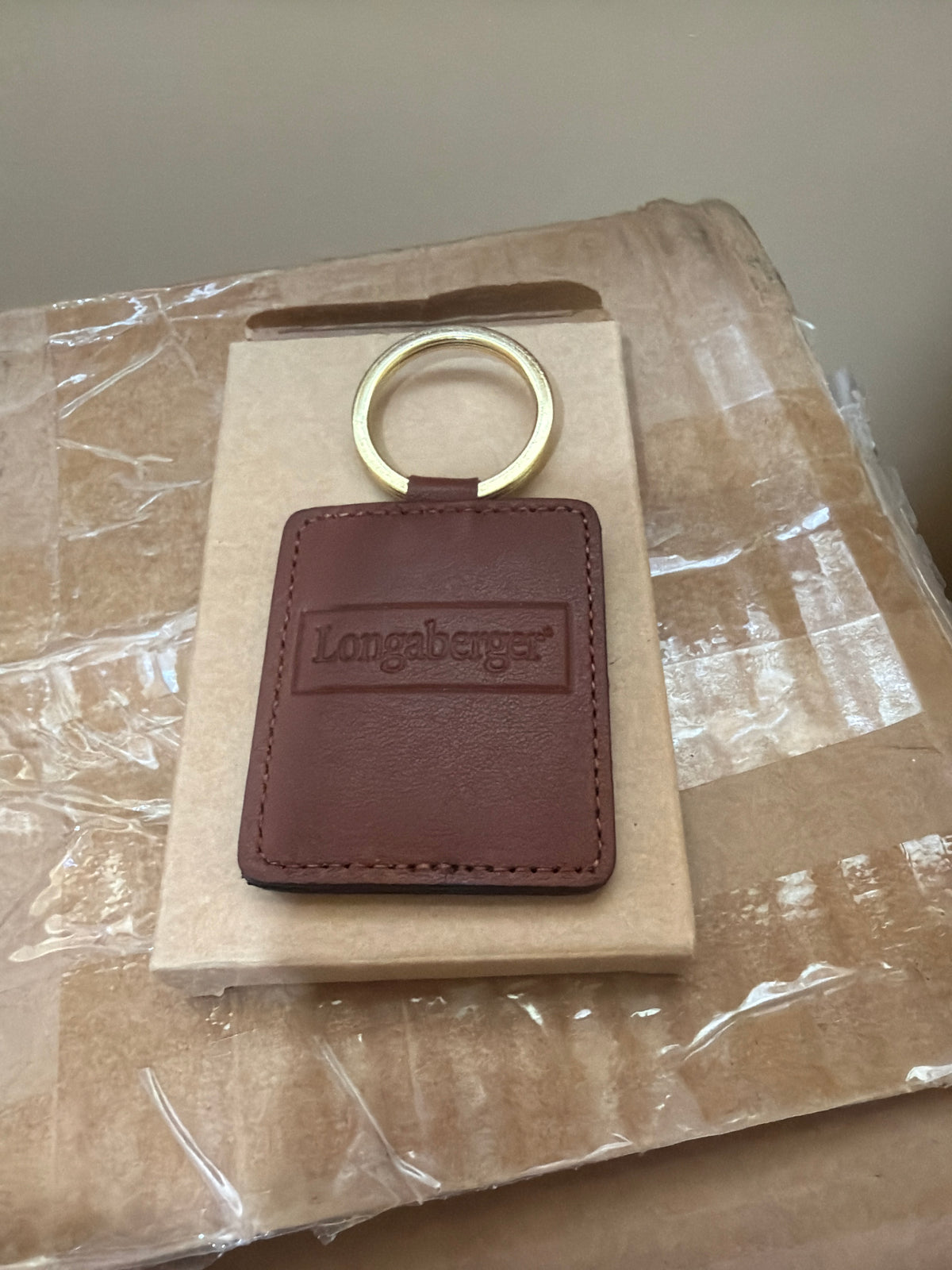 Longaberger Leather Key Chain