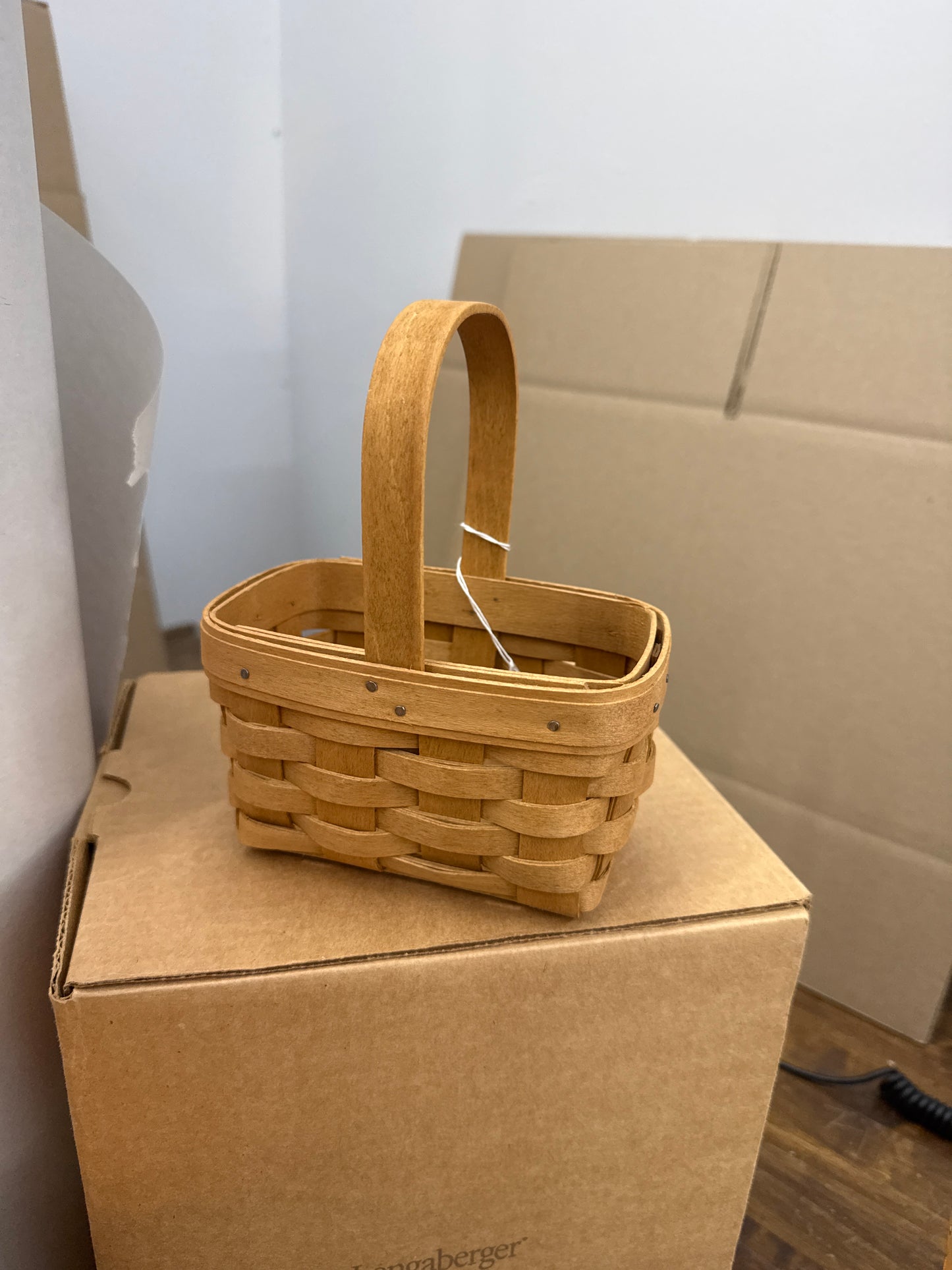 Longaberger salt and pepper basket
