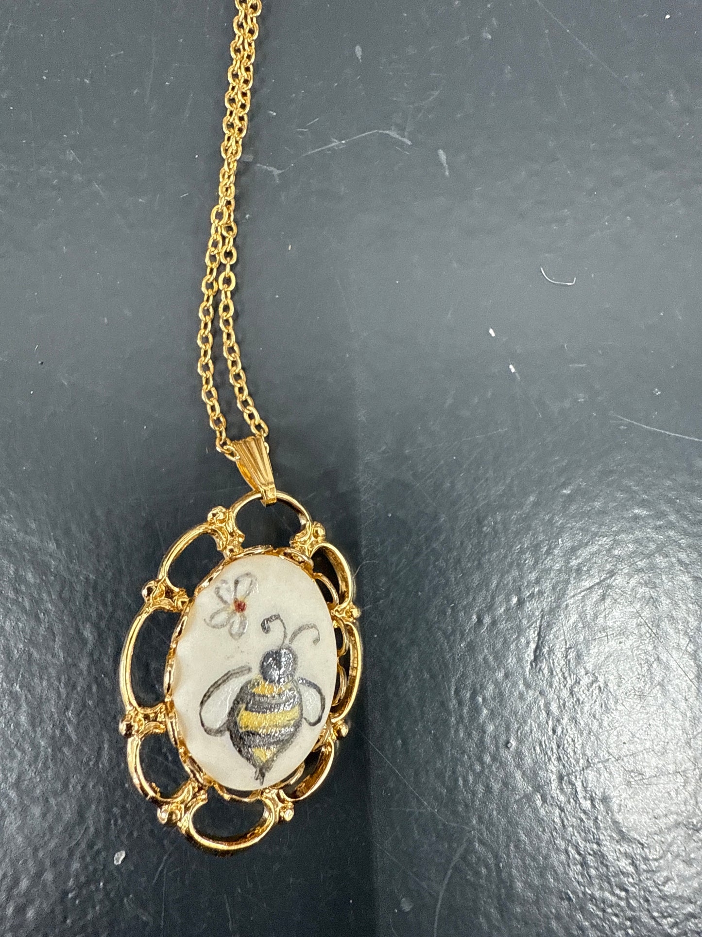 Homestead bee necklace