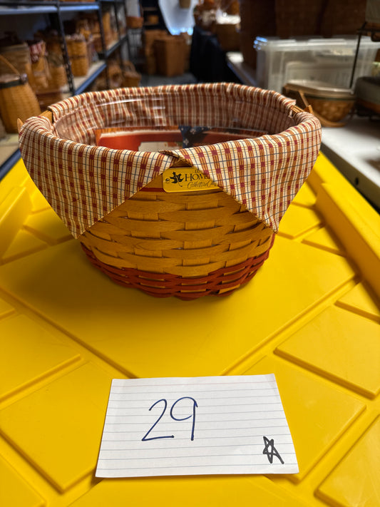 Longaberger collectors club homestead with liner and protector